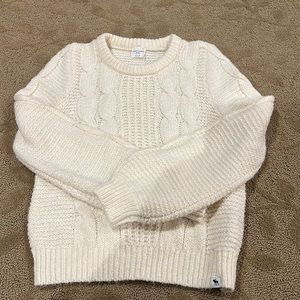 Abercrombie kids 11/12 girls cream sweater GUC